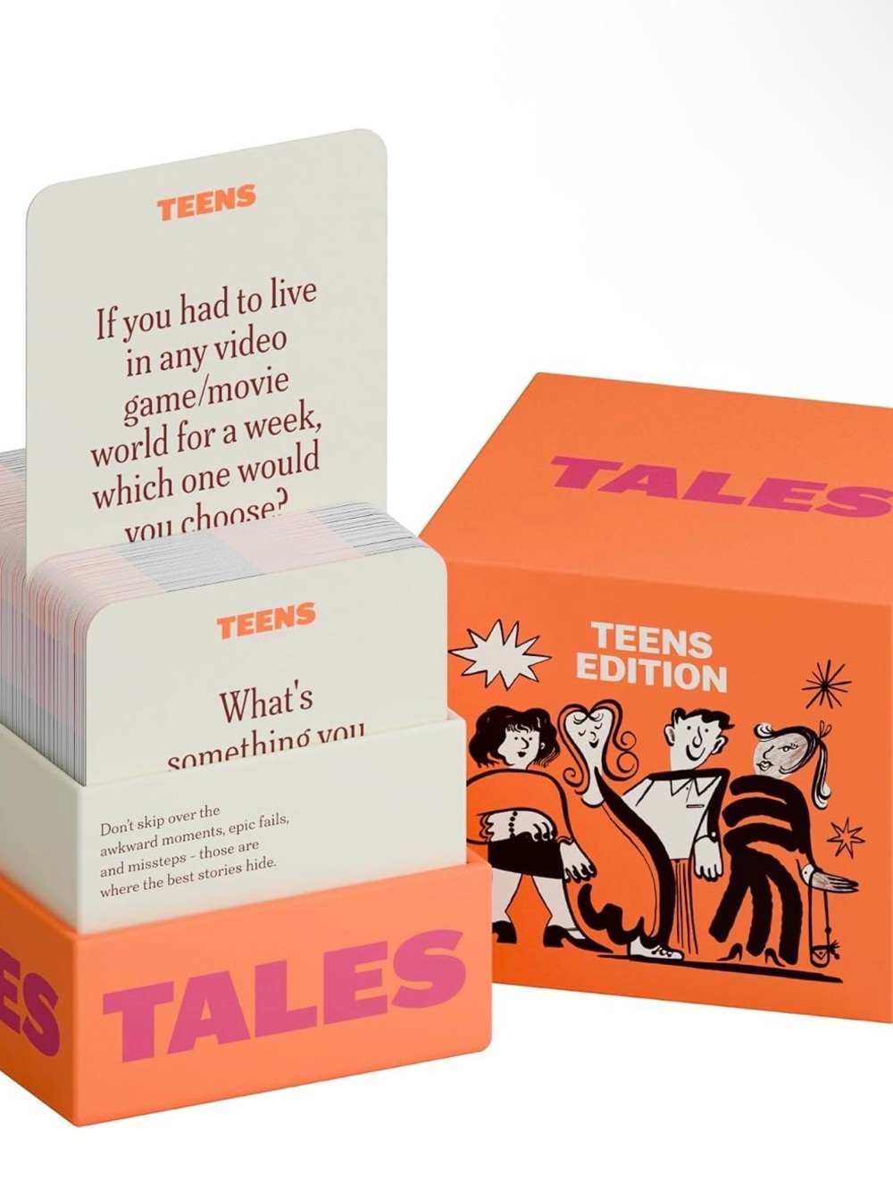 TALES 150 Conversation Cards, Teens Edition, Road Trip Game, Family Bonding